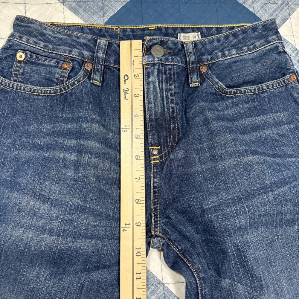 VTG Polo Ralph Lauren New Thompson Jeans 27x28 Size 14 Straight Leg Mid Rise